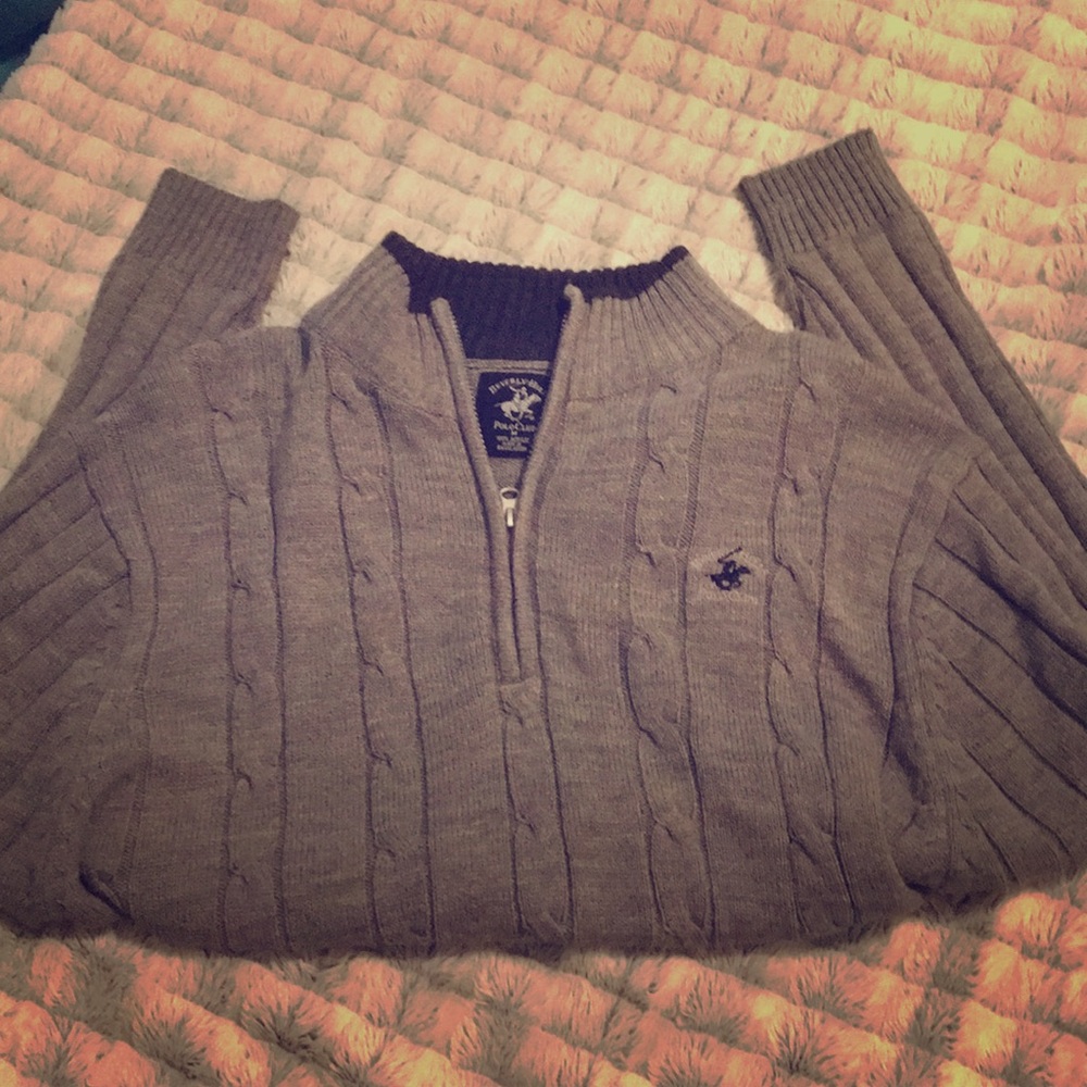Beverly Hills Polo Club men’s sweater M gray